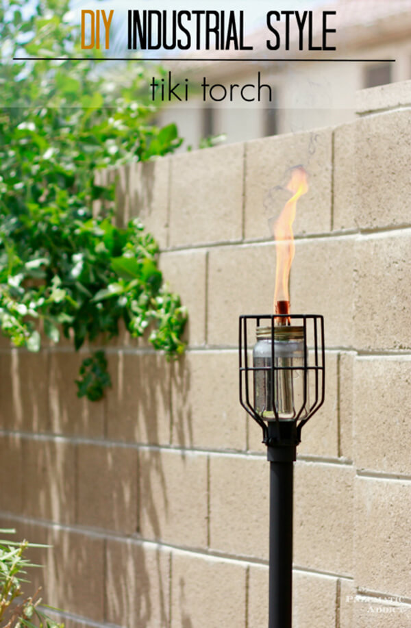 Make a Tiki Torch with Industrial Style
