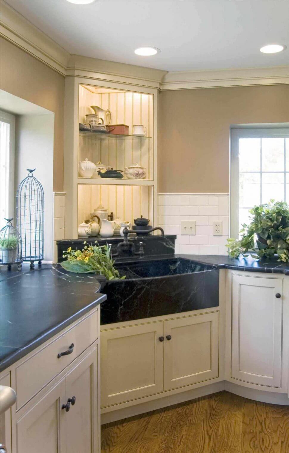 kitchen layout corner sink kitchen