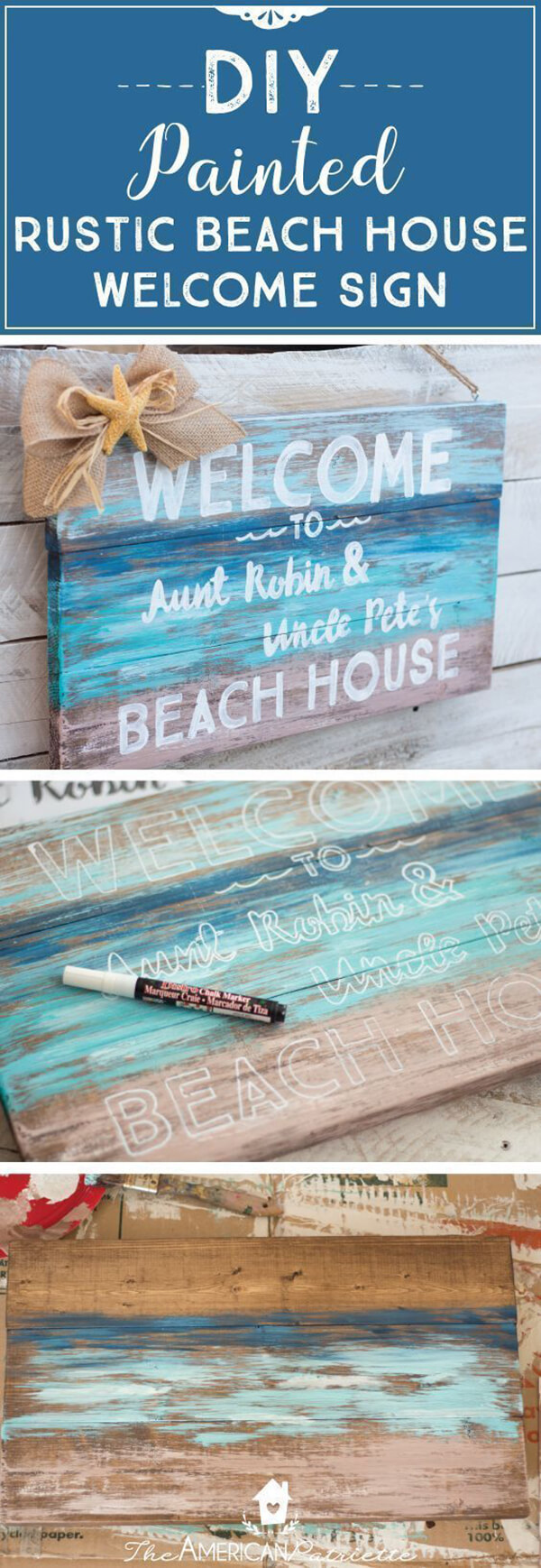 Make Your Own Distressed Lettered Sign