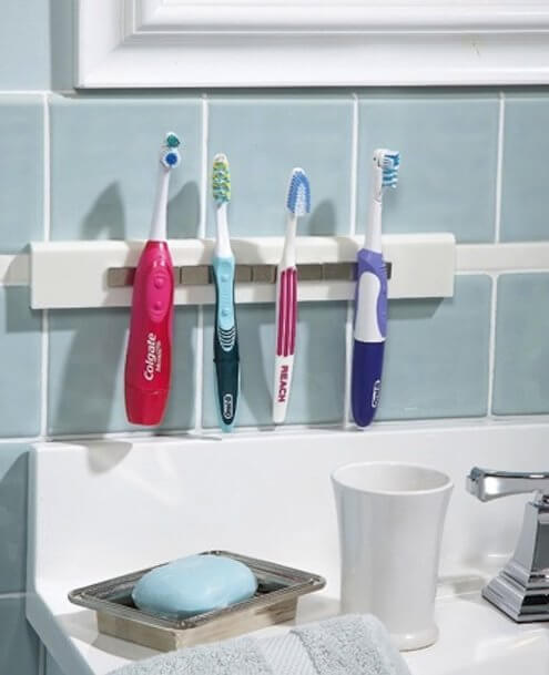 Easy to Clean Magnetic Toothbrush Strip