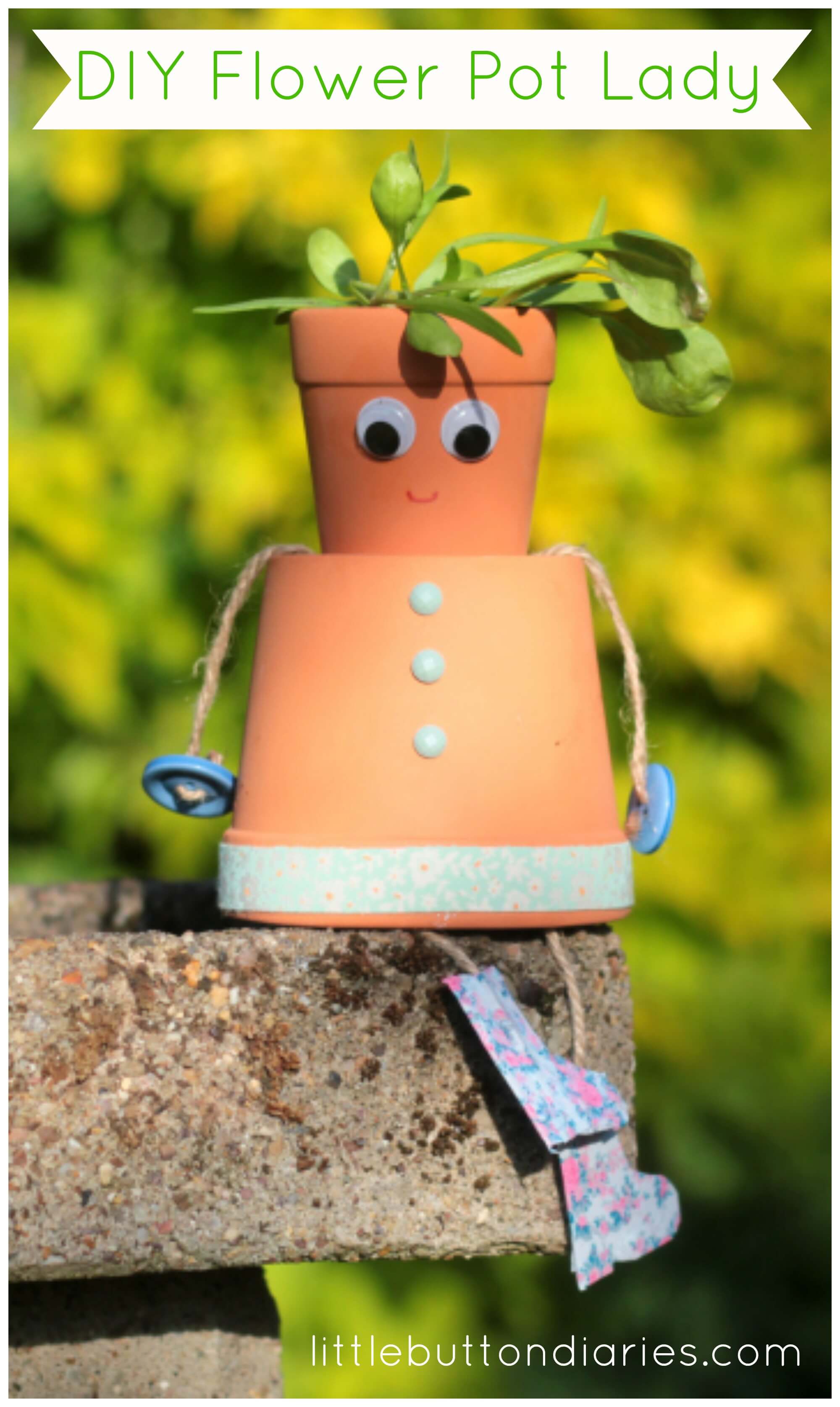 Fun Kids Craft with Flower Pots