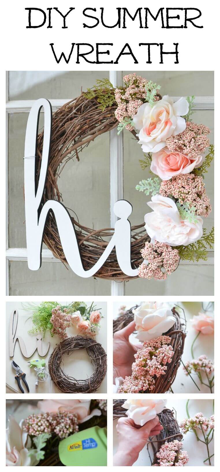 Rose Wreath with a Cheery Message