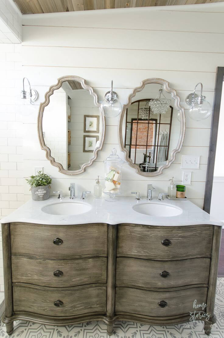 40+ Best Farmhouse Mirror Ideas and Designs for 2021