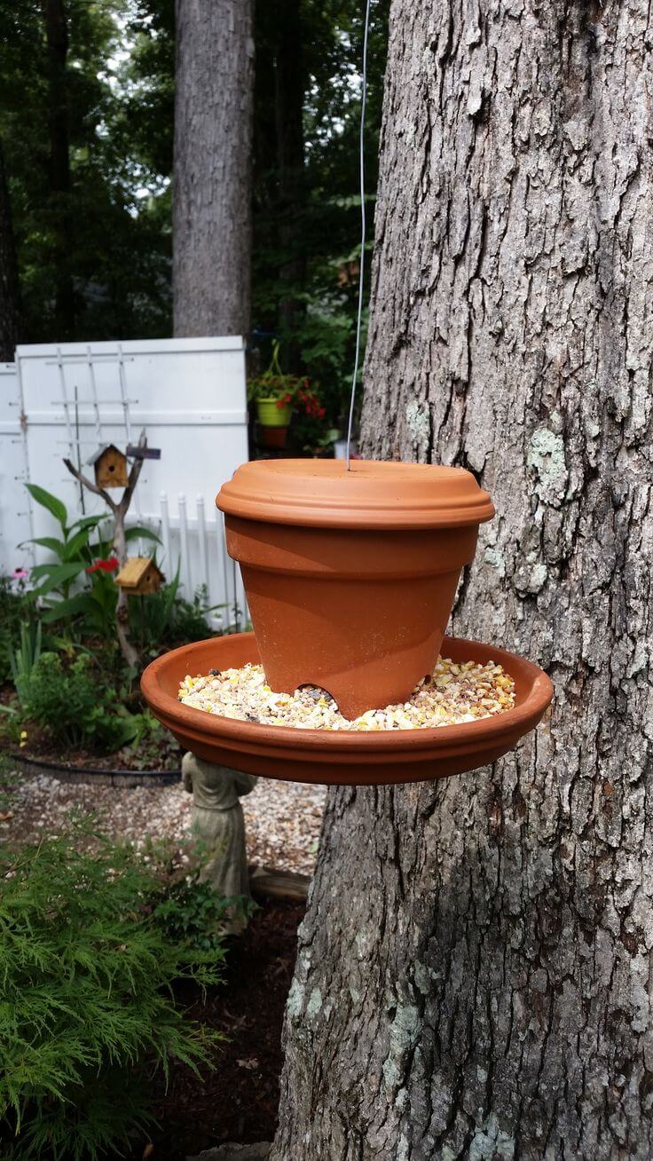 Bird Feeder DIY Clay Flower Pot Craft