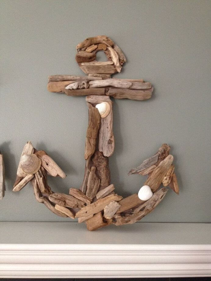 DIY Nautical Decor Idea with Driftwood