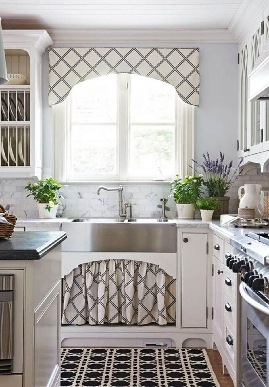 24 Best Kitchen Cabinet Curtain Ideas and Designs for 2021