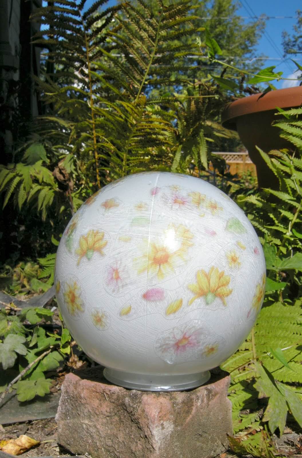 Floral DIY Garden Ball Idea