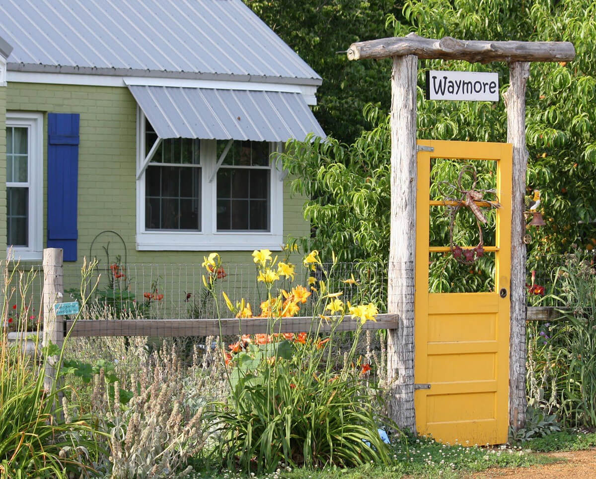 Cute Garden Gate with a Family Name