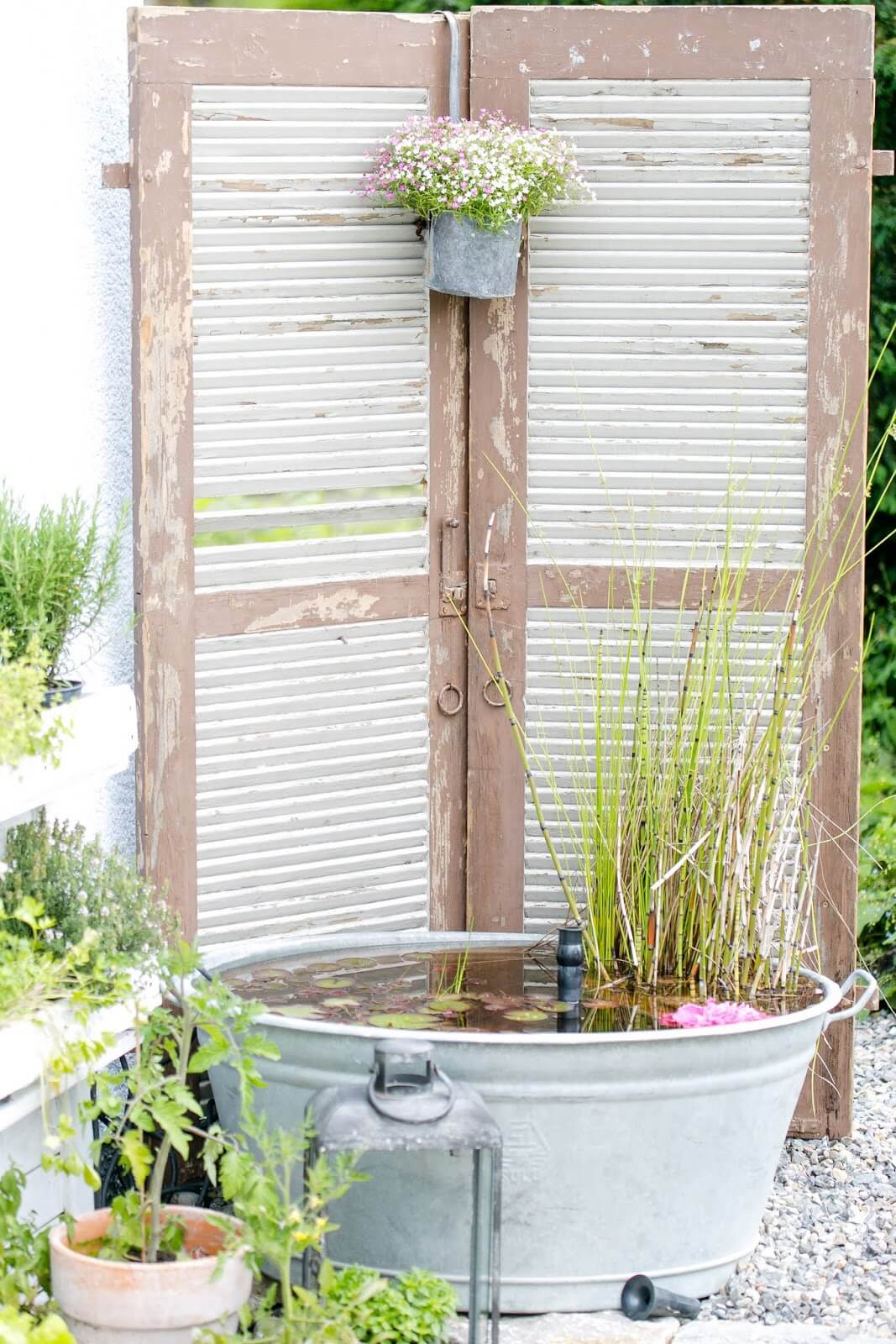 Backdrop for a Homemade Lily Pond