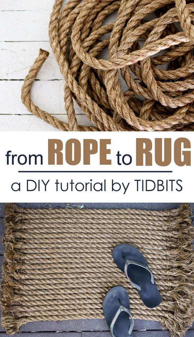 DIY Nautical Decor Idea for Rope Rugs