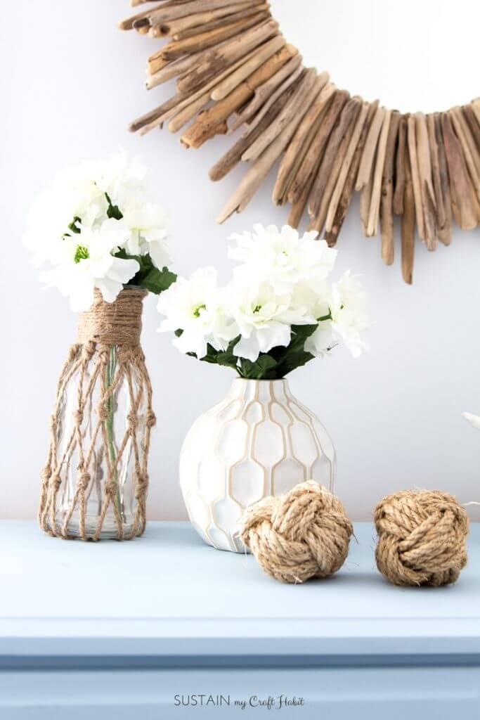 Rope Netted Vase Bottles and Decorations