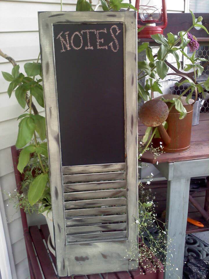 Convenient Chalkboard Sign for Notes