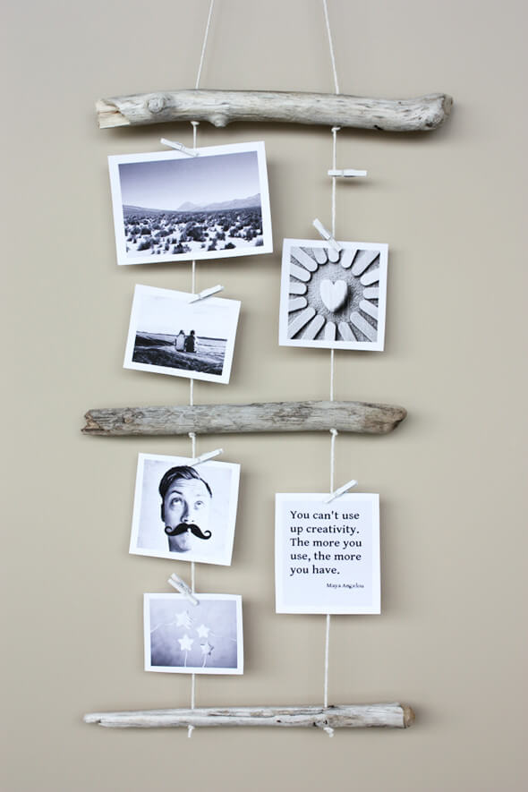 Driftwood Photo and Memo Holder