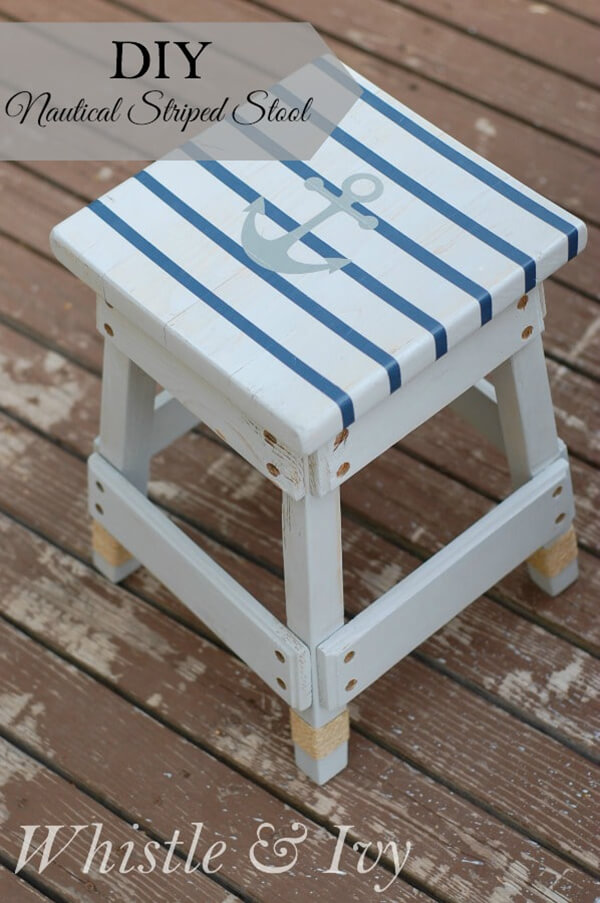 A Little Step Stool with Nautical Flair