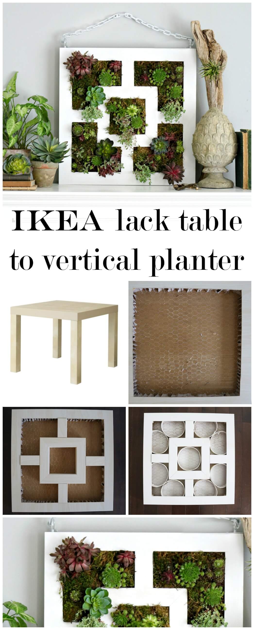 Repurpose a Table as a Vertical Planter