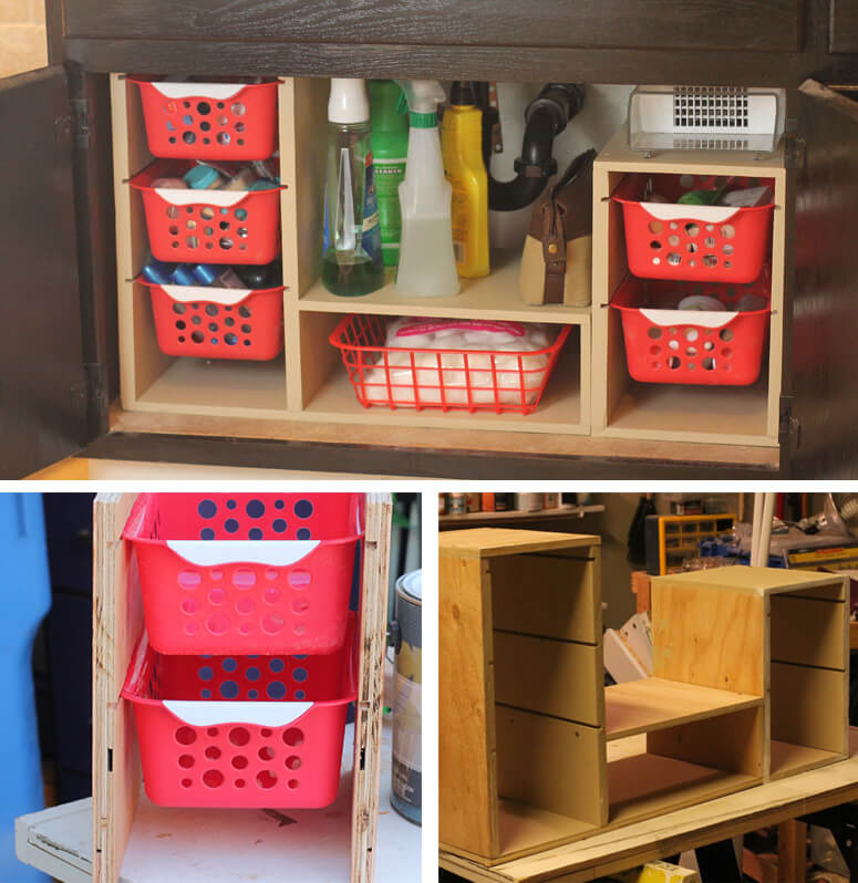 Under-Sink Organizing Drawer Unit