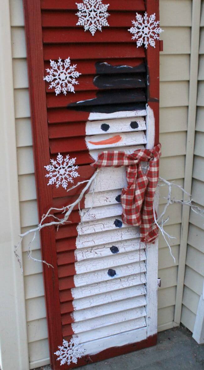 Cute Red and White Snowman