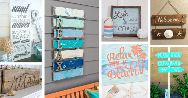 Featured image for 45+ Cool Beach Themed Wooden Signs to Give You a Seaside Feeling