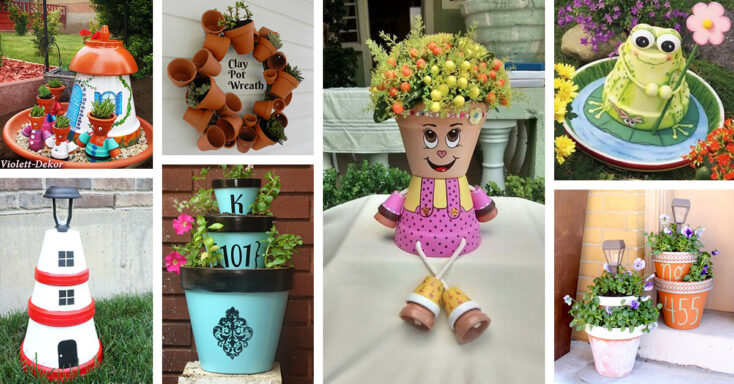 Featured image for 28 Fun DIY Clay Flower Pot Crafts to Show Your Creativity