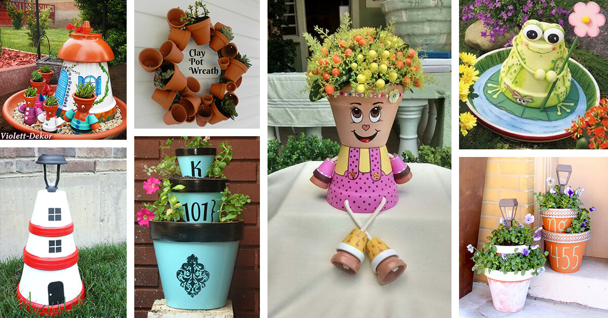 Featured image for “28 Fun DIY Clay Flower Pot Crafts to Show Your Creativity”