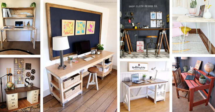 Featured image for 25+ Budget-friendly DIY Desk Ideas to Make a Truly Great Workspace