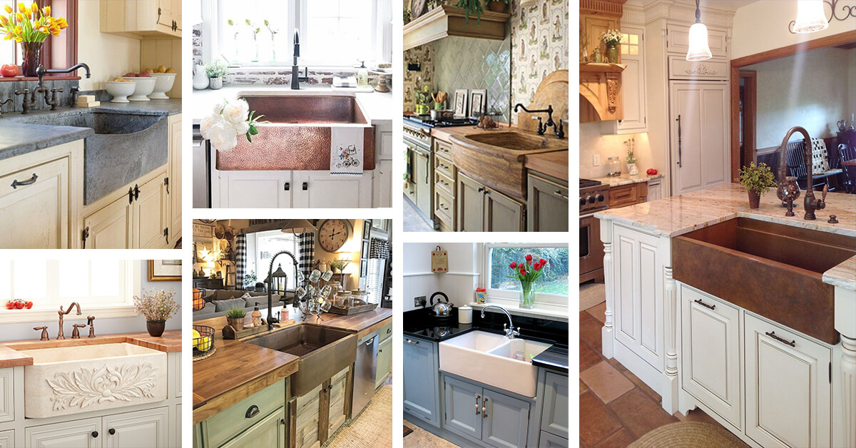 kitchen with farmhouse sink