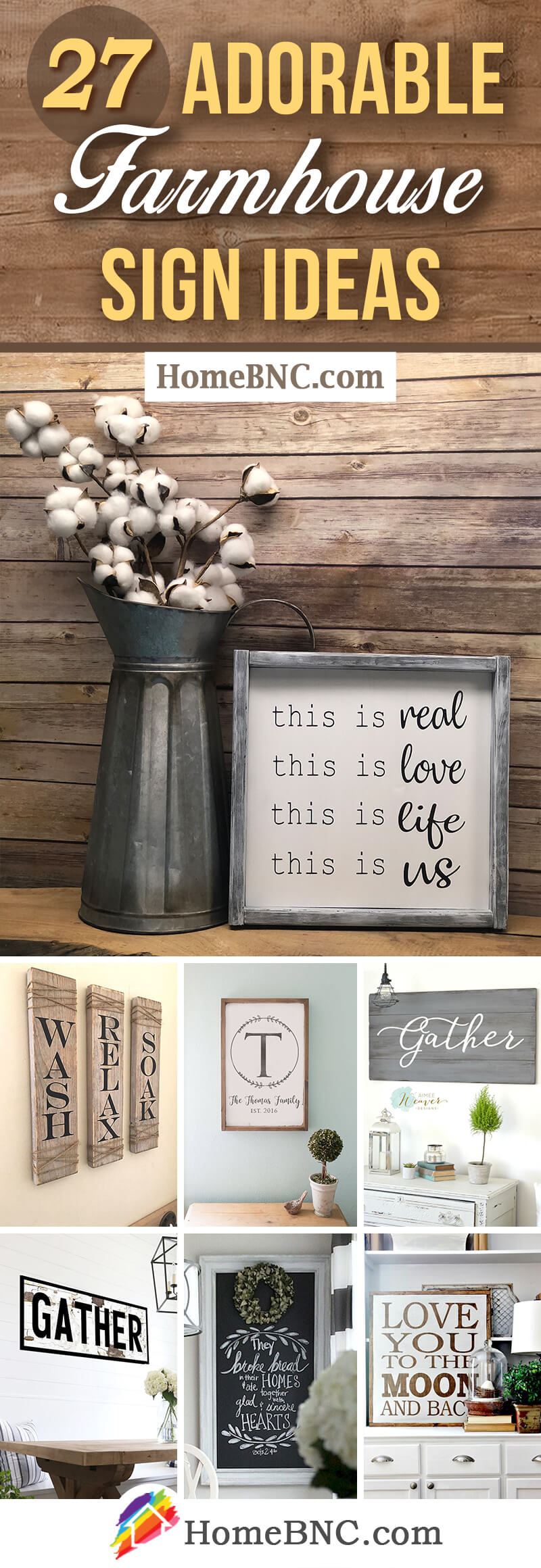 27 Best Modern Farmhouse Sign Ideas And Designs For 2020   Modern Farmhouse Sign Ideas Pinterest Share Homebnc V2 