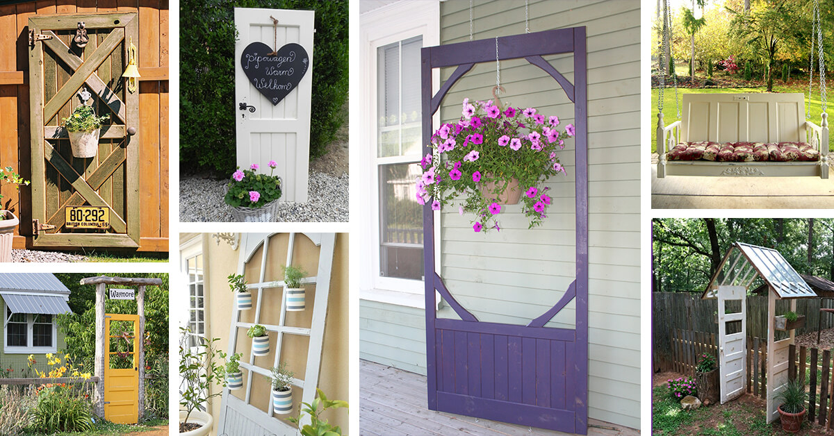 27 Best Old Door Outdoor Decor Ideas And Designs For 21