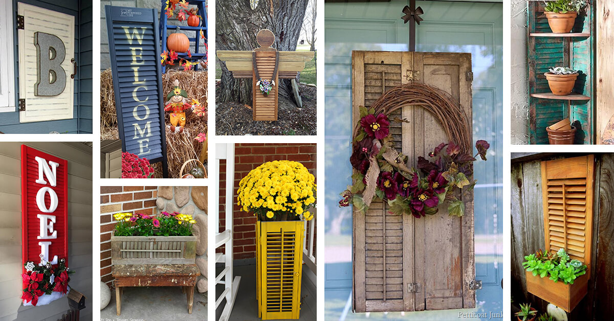 Featured image for “38 Creative Old Shutter Decor Ideas that will Bring Unexpected Charm to Your Outdoor Space”