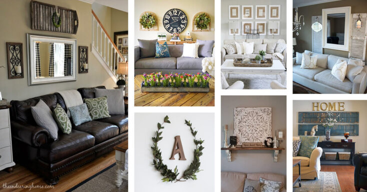 Featured image for 45+ Charming Rustic Living Room Wall Decor Ideas for a Fabulous Relaxing Space