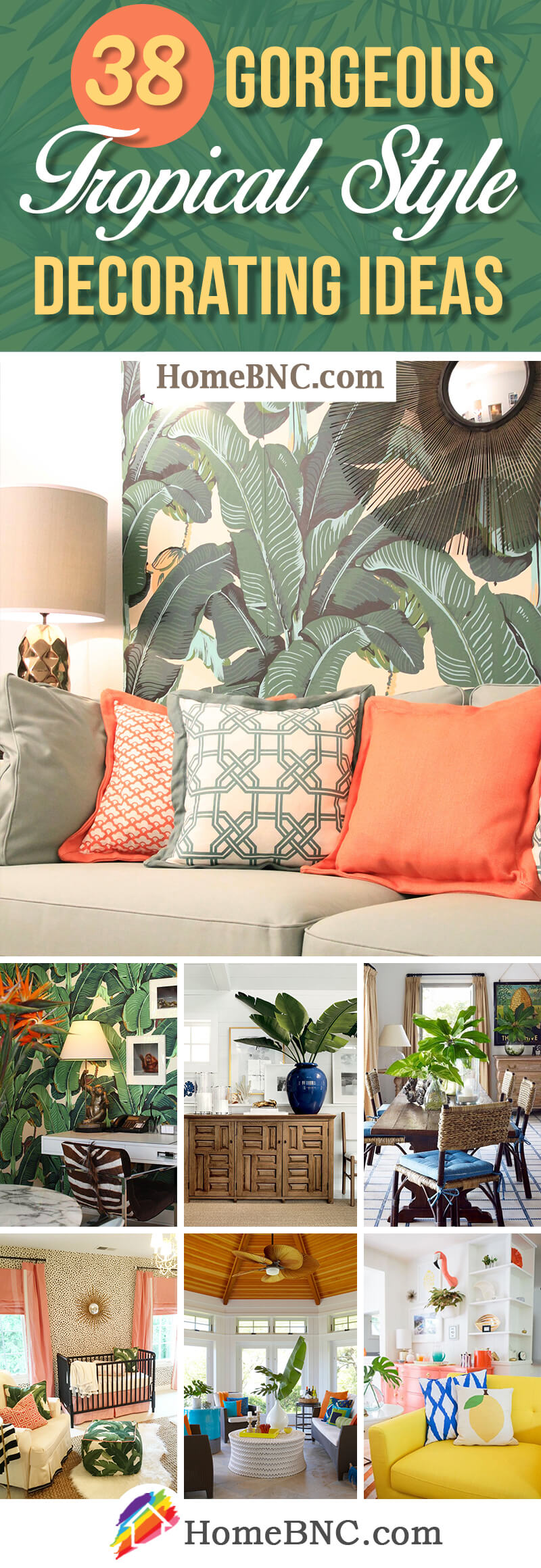 38 Best Tropical Style Decorating Ideas And Designs For 2020