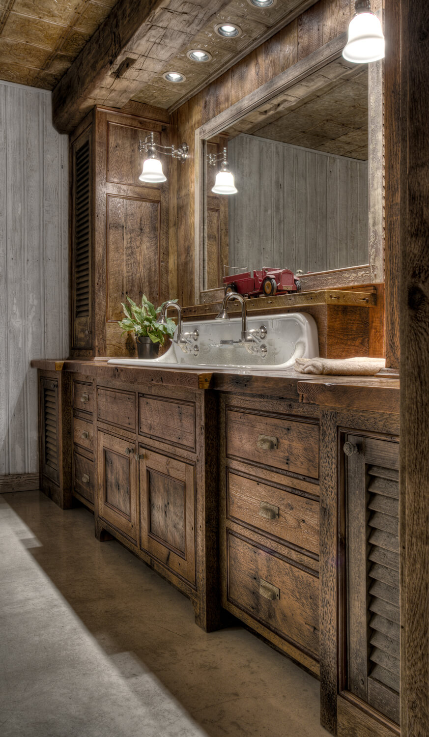 01 Rustic Bathroom Vanity Ideas Homebnc 