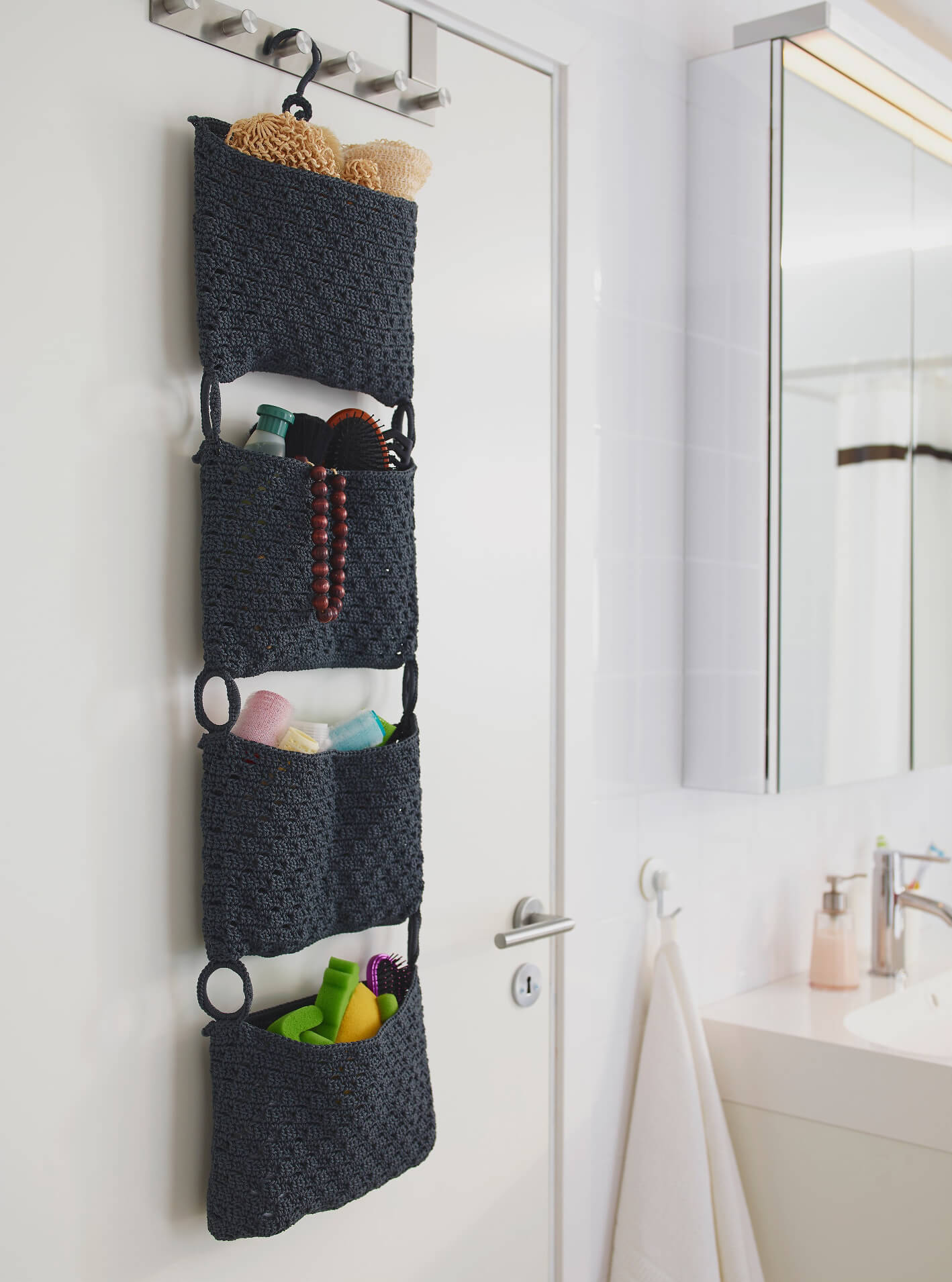 45 Best Hanging Bathroom Storage Ideas For 2019