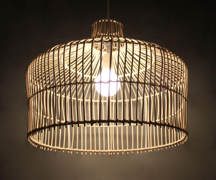 Simple Natural Beauty in a Rattan Pendant