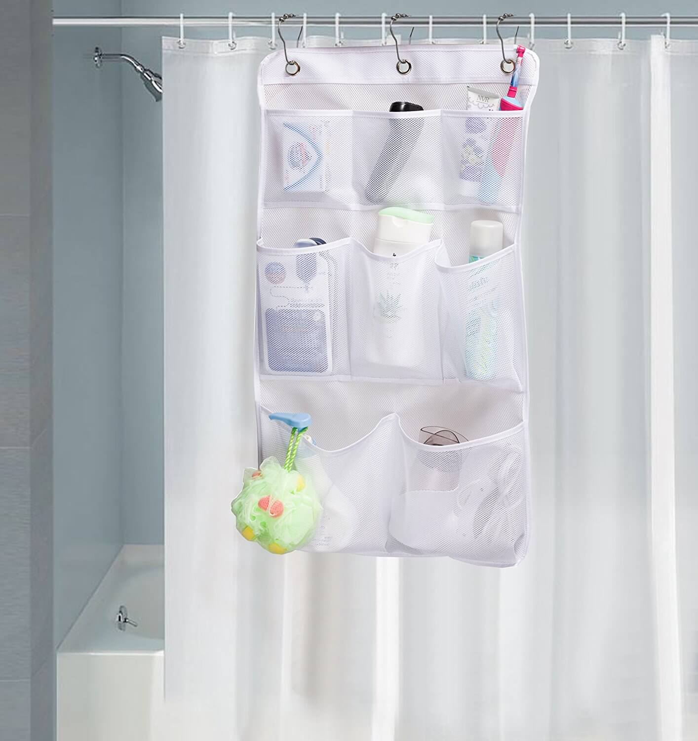 Plastic Bath Caddy for Small Showers