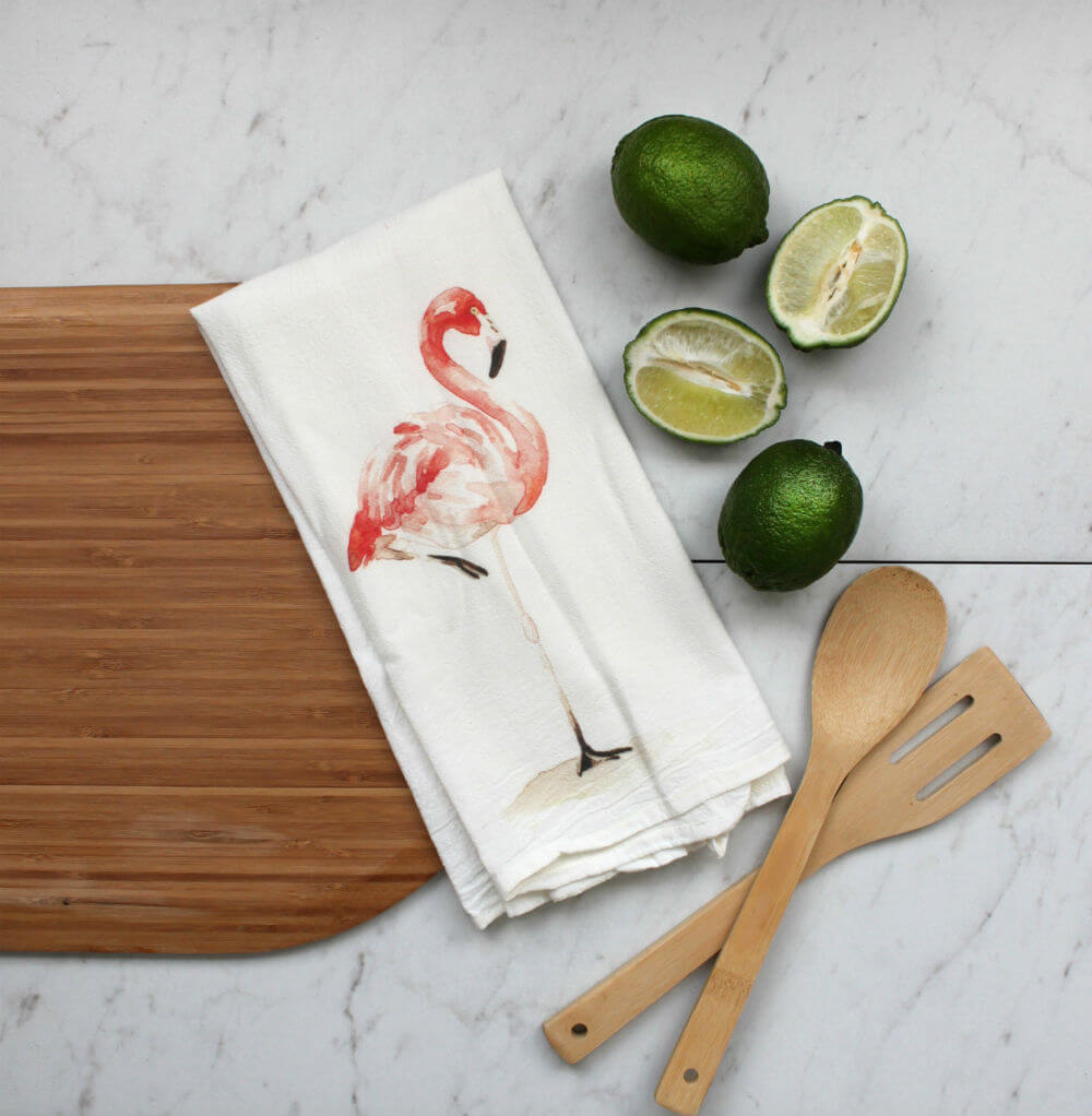 Sweet Flamingo Kitchen Towel