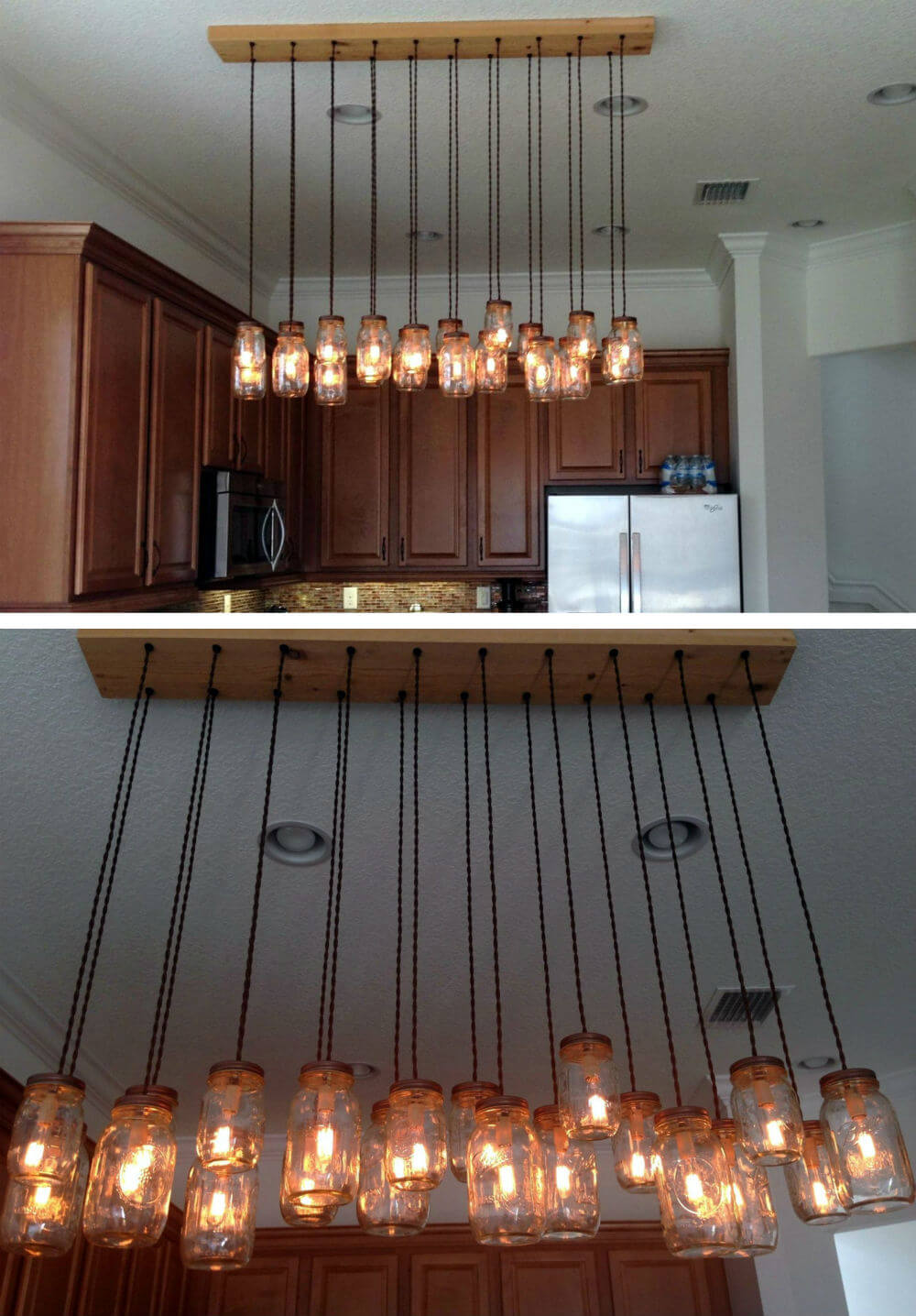 Make Your Own Mason Jar Chandelier