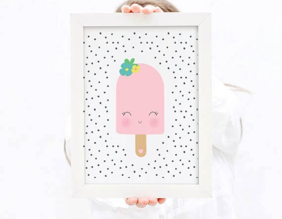 Girly Popsicle Print