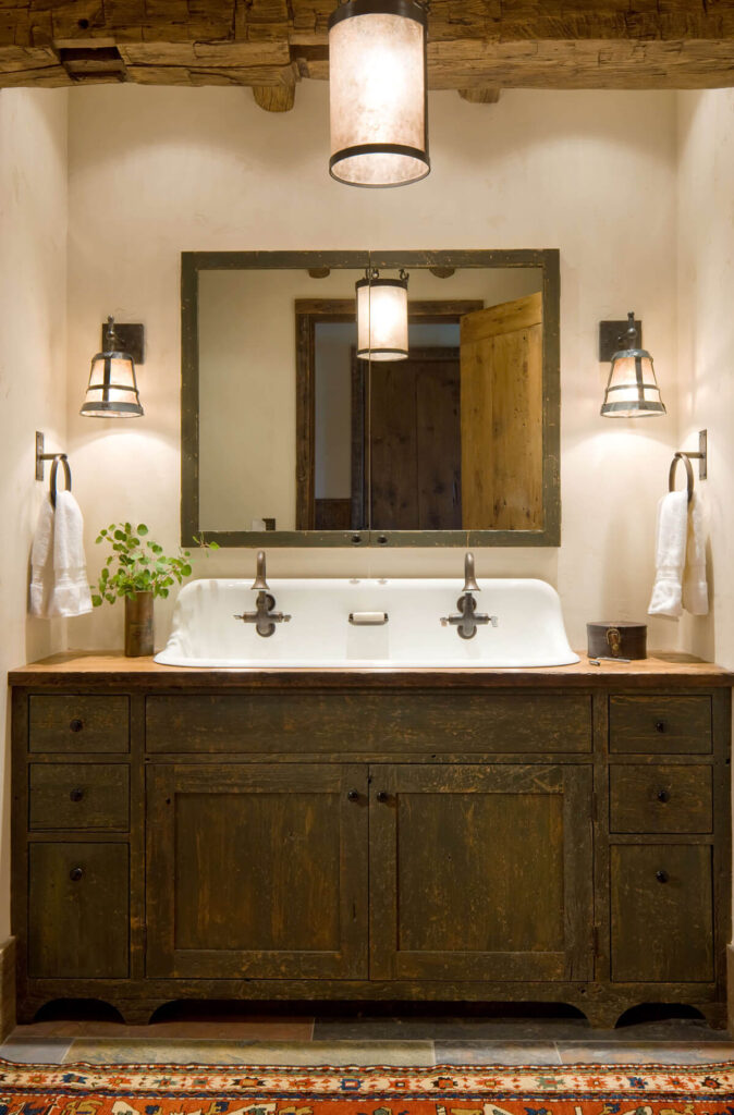 35 Best Rustic Bathroom Vanity Ideas And Designs For 2023