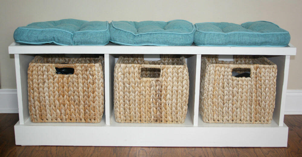 Comfy Bench with Built-In Cubby Space