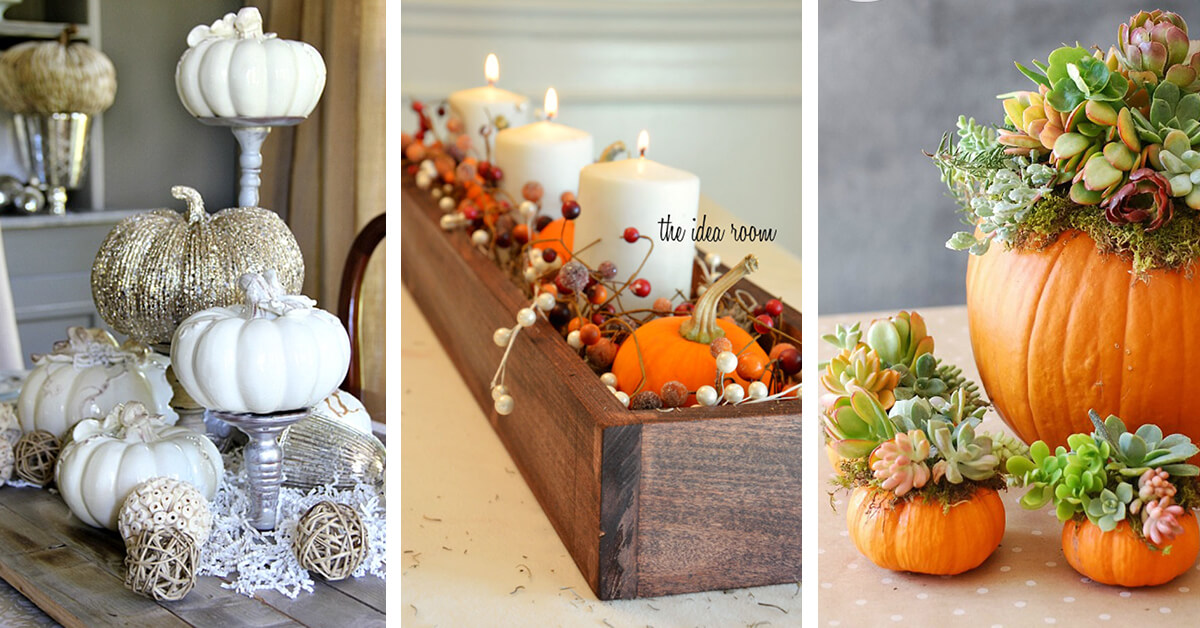 Featured image for “45+ DIY Fall Centerpiece Ideas to Pumpkin-Spice Up Your Decor”