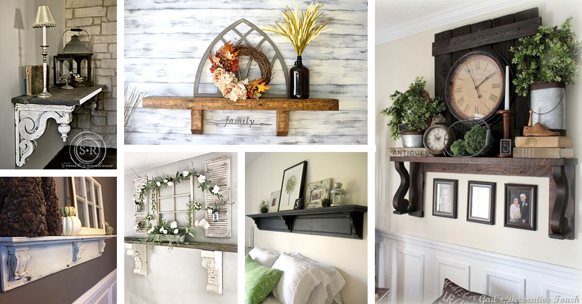 Featured image for “18 Unique and Stylish Mantel Shelf Ideas without a Fireplace”