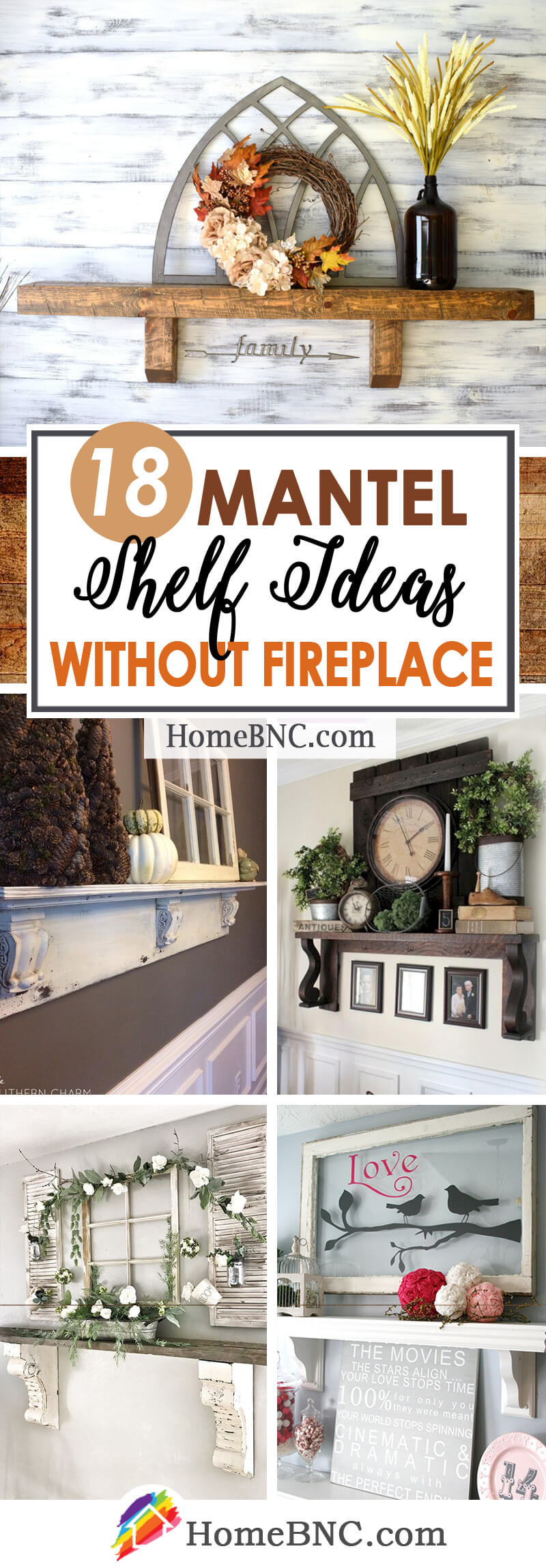 18 Best Mantel Shelf Ideas Without A Fireplace For 2020