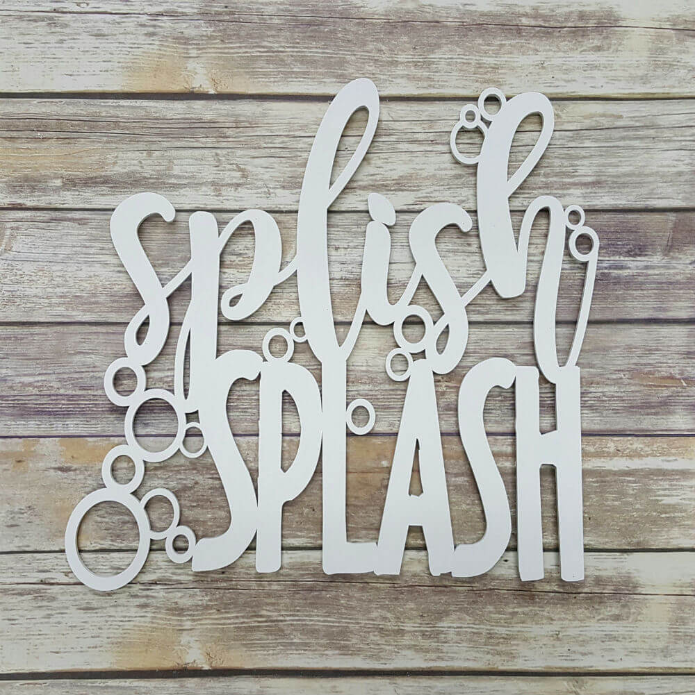 Splish Splash Bathroom Decor Sign