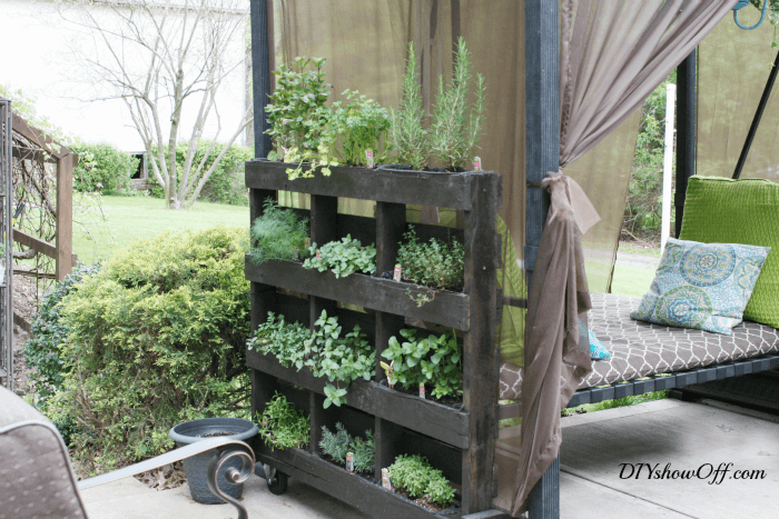 Pallets, Sage, Rosemary, and Thyme