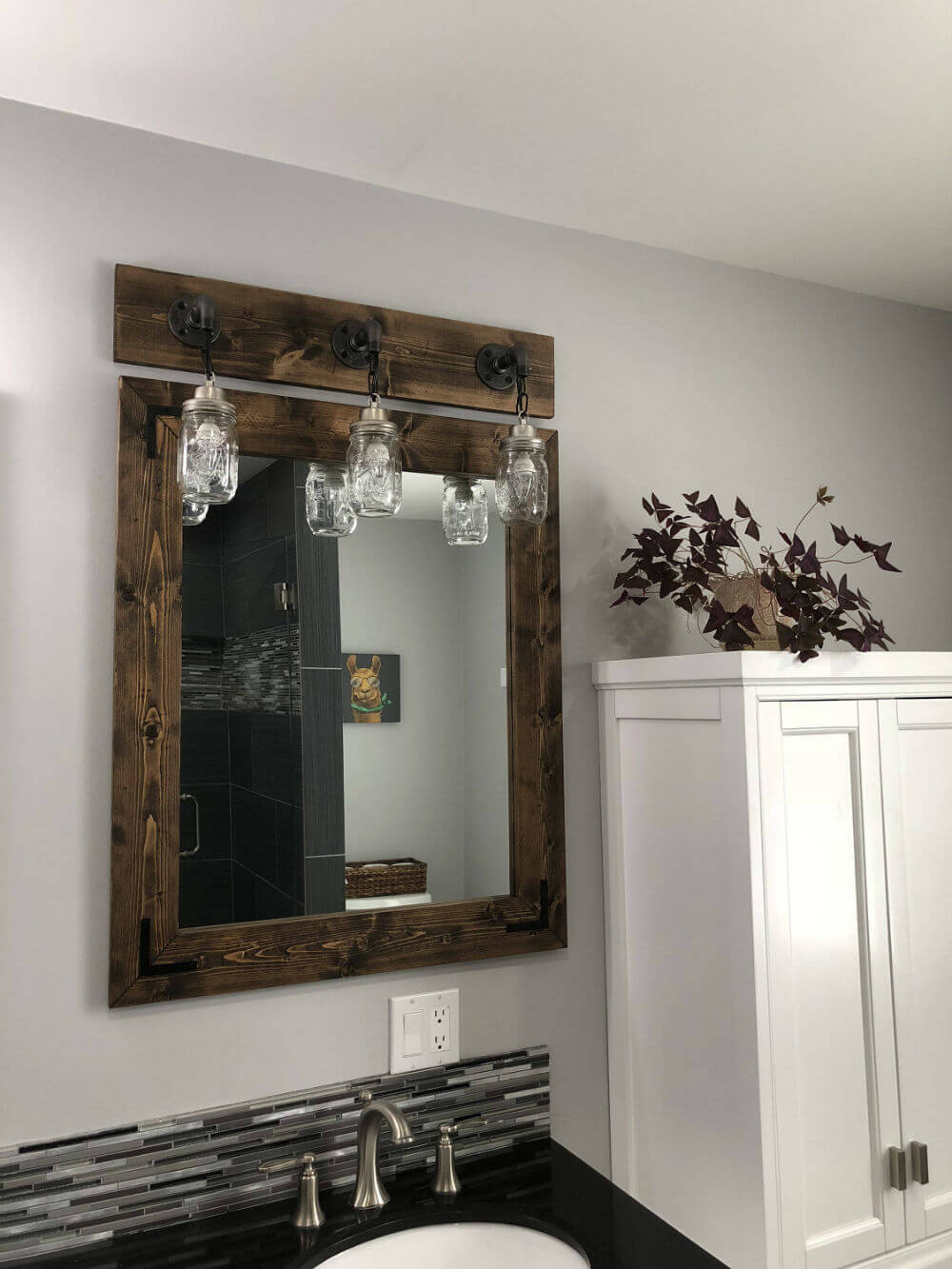 Lightroom Espresso Mirror Frame