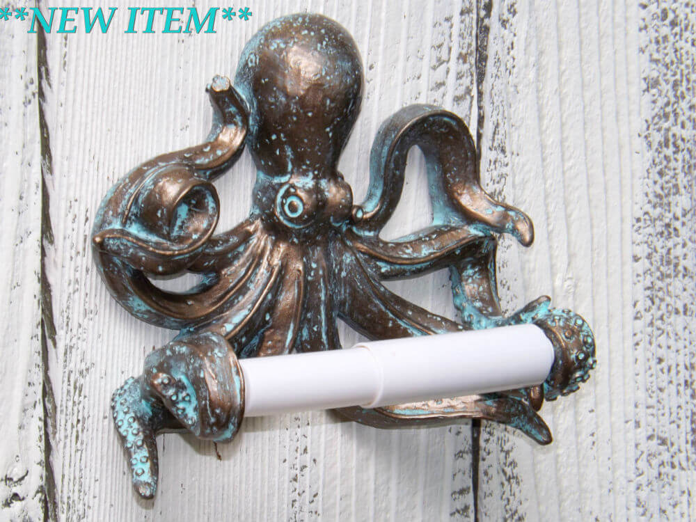 Shabby Shak Octopus Toilet Paper Holder