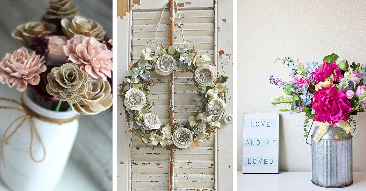 Featured image for “25 Elegant and Rustic Farmhouse Flower Decoration Ideas to Brighten any Room”
