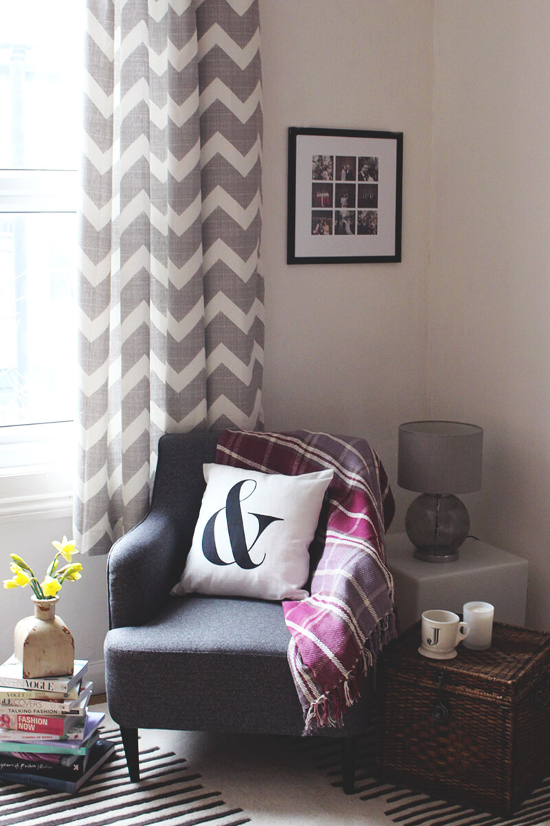 Aufpeppen mit zweifarbigem Chevron