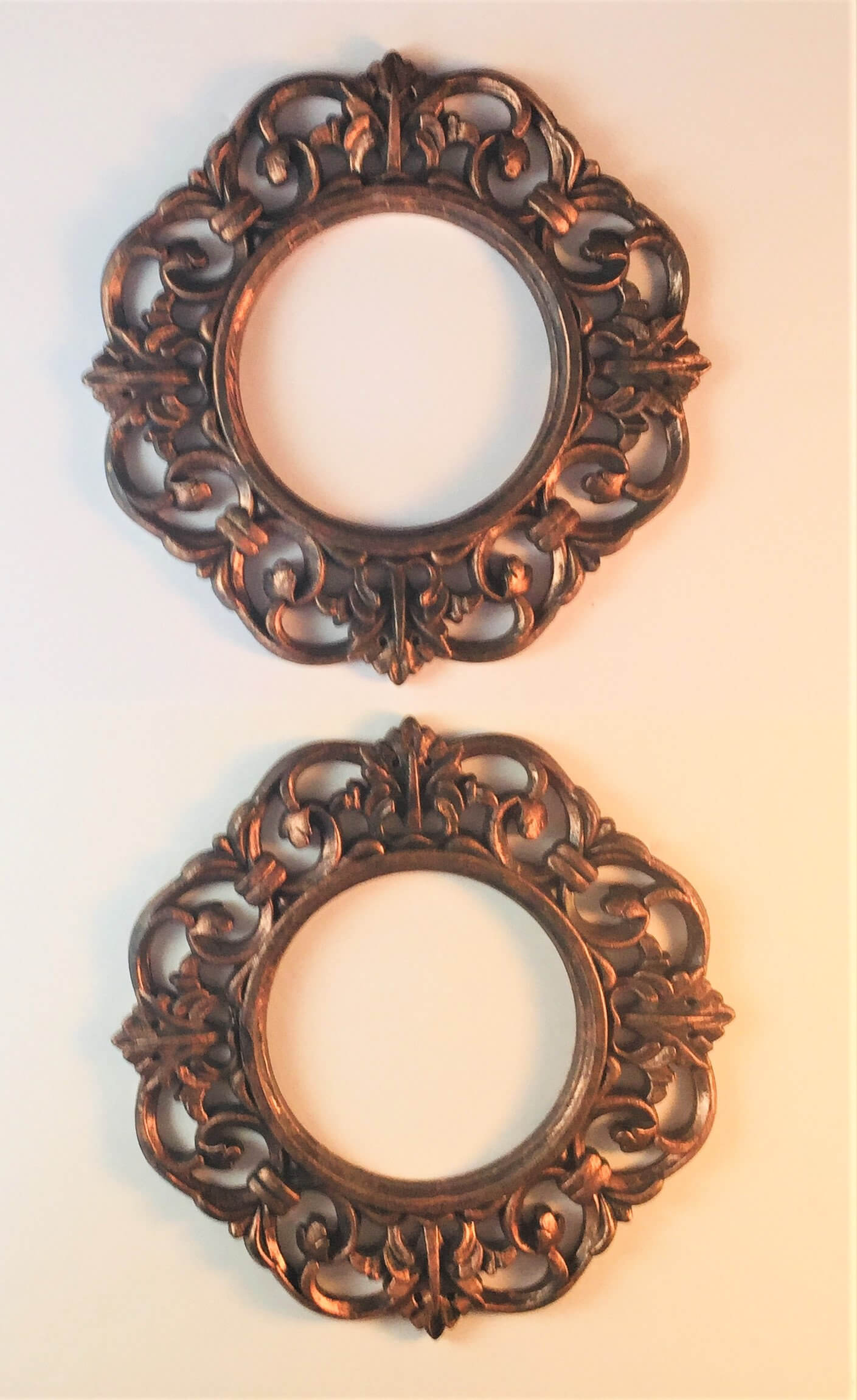 Bronze Picture Frames with Ornate Designs